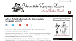 Desktop Screenshot of intermediatelanguagelessons.com