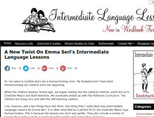 Tablet Screenshot of intermediatelanguagelessons.com
